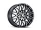 Touren TR78 Matte Black Brushed with Dark Wheel; 18x8 (05-09 Mustang GT, V6)