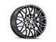 Touren TR78 Matte Black Brushed with Dark Wheel; 20x9 (05-09 Mustang)