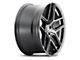 Touren TR79 Brushed Matte Black with Dark Tint Wheel; 17x8 (05-09 Mustang GT, V6)