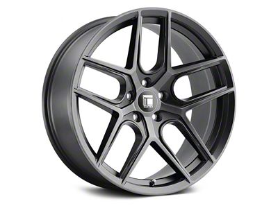 Touren TR79 Brushed Matte Black with Dark Tint Wheel; Rear Only; 20x10.5 (05-09 Mustang)
