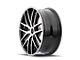 Touren TR60 Gloss Black Machined Wheel; 18x8 (06-10 Charger, Excluding SRT8)