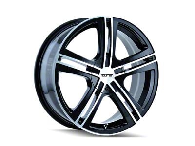 Touren TR62 Gloss Black Machined Wheel; 17x7; 40mm Offset (06-10 Charger, Excluding SRT8)