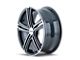 Touren TR62 Gloss Black Machined Wheel; 17x7 (06-10 Charger, Excluding SRT8)