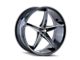 Touren TR70 Gloss Black Milled Wheel; 17x7.5 (06-10 Charger, Excluding SRT8)