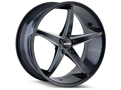 Touren TR70 Gloss Black Milled Wheel; 20x8.5 (07-10 AWD Charger)
