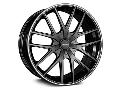 Touren TR60 Matte Black with Machined Ring Wheel; 20x8.5; 20mm Offset (10-15 Camaro, Excluding ZL1)