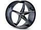 Touren TR70 Gloss Black Milled Wheel; 20x10; 20mm Offset (10-15 Camaro)