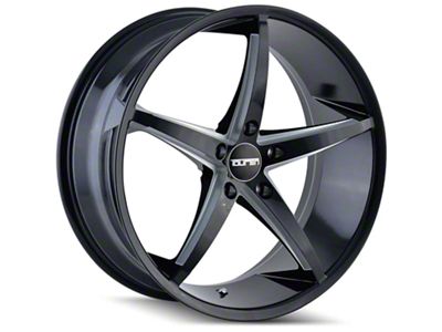 Touren TR70 Gloss Black Milled Wheel; Rear Only; 20x10; 40mm Offset (10-15 Camaro)