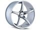 Touren TR70 Gloss Silver Milled Wheel; Rear Only; 20x10; 40mm Offset (10-15 Camaro)