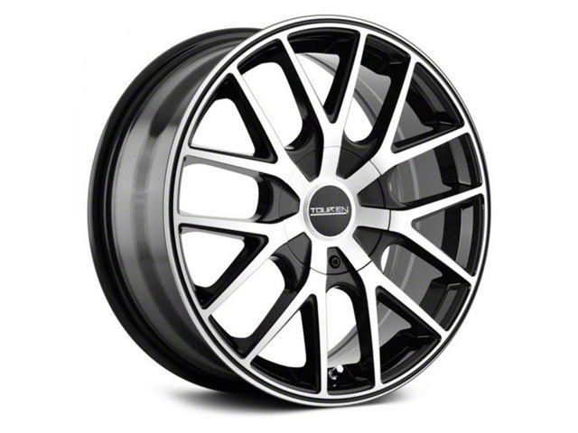 Touren TR60 Gloss Black Machined with Black Ring Wheel; 20x8.5 (10-14 Mustang GT w/o Performance Pack, V6)