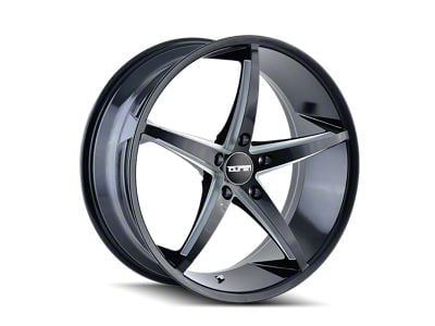 Touren TR70 Gloss Black Milled Wheel; 18x8 (10-14 Mustang GT w/o Performance Pack, V6)