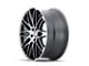 Touren TR75 Matte Black Brushed with Dark Wheel; 18x8; 40mm Offset (10-14 Mustang GT w/o Performance Pack, V6)