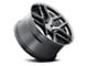 Touren TR79 Brushed Matte Black with Dark Tint Wheel; Rear Only; 20x10.5 (10-14 Mustang)