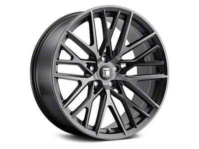 Touren TR91 Brushed Matte Black with Dark Tint Wheel; 18x8 (10-14 Mustang GT w/o Performance Pack, V6)