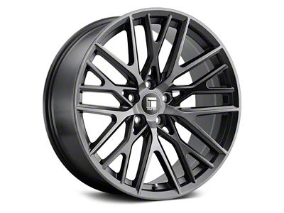 Touren TR91 Brushed Matte Black with Dark Tint Wheel; 19x8.5 (10-14 Mustang GT w/o Performance Pack, V6)