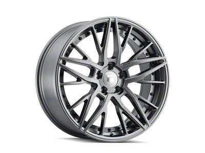 Touren TR92 Gloss Graphite Machined Wheel; 17x8 (10-14 Mustang GT w/o Performance Pack, V6)