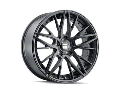 Touren TR93 Satin Black Wheel; 18x8 (10-14 Mustang GT w/o Performance Pack, V6)