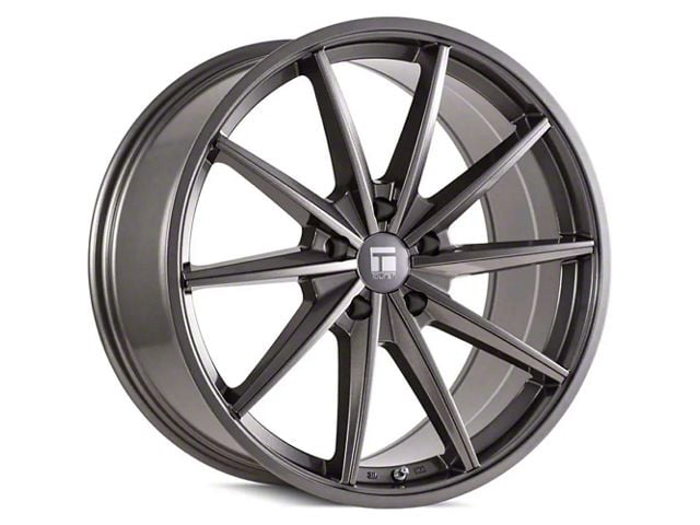 Touren TF02 Gloss Graphite Wheel; 20x10 (15-23 Mustang GT, EcoBoost, V6)