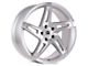 Touren TF04 Gloss Silver Brushed Wheel; 20x9 (15-23 Mustang GT, EcoBoost, V6)