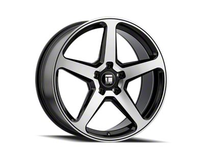 Touren TF96 Gloss Black Machined Wheel; 20x9; 35mm Offset (15-23 Mustang GT, Ecoboost, V6)