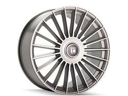 Touren TR10 Satin Silver Machined Wheel; 24x10 (15-23 Mustang GT, EcoBoost, V6)