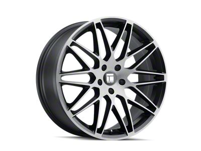 Touren TR75 Matte Black Brushed with Dark Wheel; 19x9.5 (15-23 Mustang GT, Ecoboost, V6)