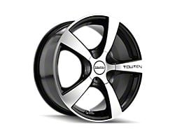 Touren TR9 Gloss Black Machined Wheel; 18x8 (15-23 Mustang EcoBoost w/o Performance Pack, V6)