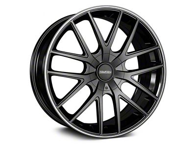 Touren TR60 Matte Black with Machined Ring Wheel; 20x8.5 (2024 Mustang EcoBoost w/o Performance Pack)