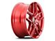 Touren TR79 Crimson Candy Red Wheel; 18x8 (2024 Mustang EcoBoost w/o Performance Pack)