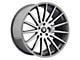 Touren TR92 Gloss Graphite Machined Wheel; 18x8 (2024 Mustang EcoBoost w/o Performance Pack)