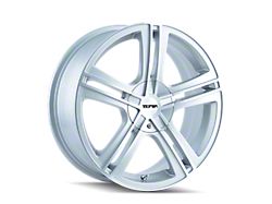 Touren TR62 Gloss Hyper Silver Machined Wheel; 18x7.5 (94-98 Mustang GT, V6)