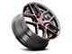 Touren TR79 Gloss Black with Red Tinted Face Wheel; 17x8 (94-98 Mustang)