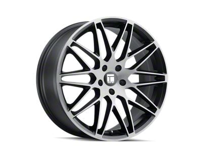 Touren TR75 Matte Black Brushed with Dark Wheel; 18x8; 40mm Offset (99-04 Mustang GT, V6)