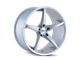 Touren TR70 Gloss Silver Milled Wheel; 18x8; 35mm Offset (16-24 Camaro, Excluding SS w/ 6-Piston Front Calipers & ZL1)