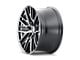 Touren TR91 Matte Black Brushed with Dark Wheel; 18x8; 35mm Offset (16-24 Camaro, Excluding SS w/ 6-Piston Front Calipers & ZL1)