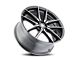 Touren TR94 Gloss Graphite Brushed with Dark Wheel; 18x8; 35mm Offset (16-24 Camaro, Excluding SS w/ 6-Piston Front Calipers & ZL1)