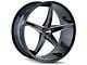 Touren TR70 Gloss Black Milled Wheel; 20x8.5 (08-23 RWD Challenger, Excluding Widebody)