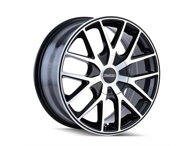 Touren TR60 Gloss Black Machined Wheel; 20x8.5 (11-23 RWD Charger, Excluding Widebody)
