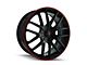Touren TR60 Gloss Black with Red Ring Wheel; 20x8.5 (11-23 RWD Charger, Excluding Widebody)