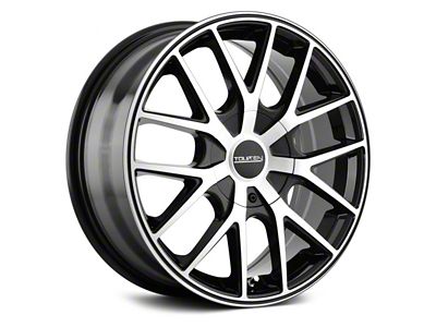 Touren TR60 Gloss Black Machined with Black Ring Wheel; 18x8 (10-14 Mustang GT w/o Performance Pack, V6)