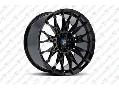 Truform Wheels TF112 Gloss Black Wheel; Rear Only; 20x10; 20mm Offset (11-23 RWD Charger, Excluding Widebody)