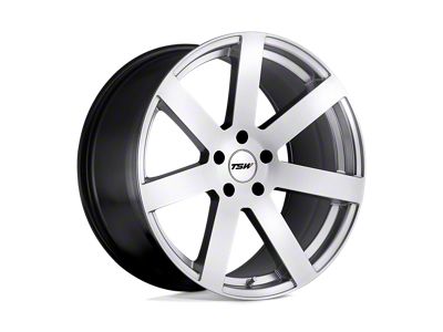 TSW Bardo Hyper Silver Wheel; 17x8; 40mm Offset (05-09 Mustang GT, V6)