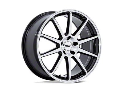 TSW Canard Gloss Black with Machined Face Wheel; 19x10.5 (05-09 Mustang)