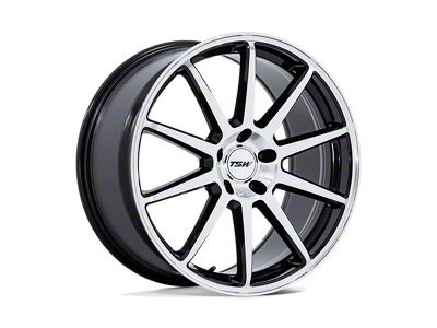 TSW Canard Gloss Black with Machined Face Wheel; 19x8.5 (05-09 Mustang)