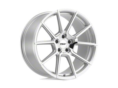 TSW Chrono Silver with Mirror Cut Face Wheel; 21x10.5; 28mm Offset (05-09 Mustang)