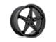 TSW Launch Matte Black with Gloss Black Lip Wheel; 19x8.5 (05-09 Mustang)