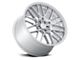 TSW Daytona Gloss Silver Wheel; Rear Only; 22x10.5 (06-10 RWD Charger)