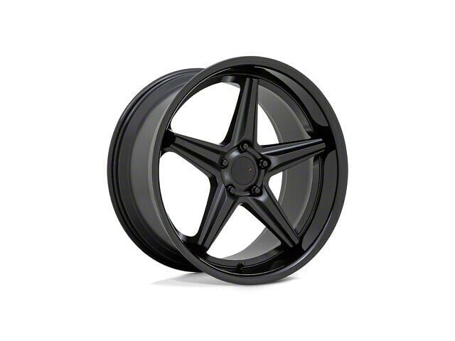 TSW Launch Matte Black with Gloss Black Lip Wheel; 20x8.5 (06-10 RWD Charger)