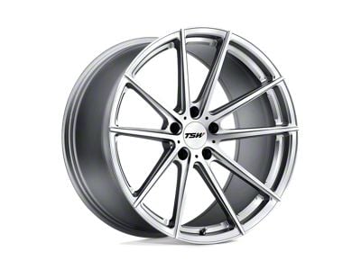 TSW Bathurst Silver with Mirror Cut Face Wheel; 19x9; 15mm Offset (10-15 Camaro, Excluding ZL1)