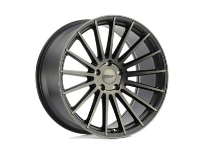 TSW Luco Matte Black with Machine Face and Dark Tint Wheel; Rear Only; 20x10; 40mm Offset (10-15 Camaro, Excluding ZL1)